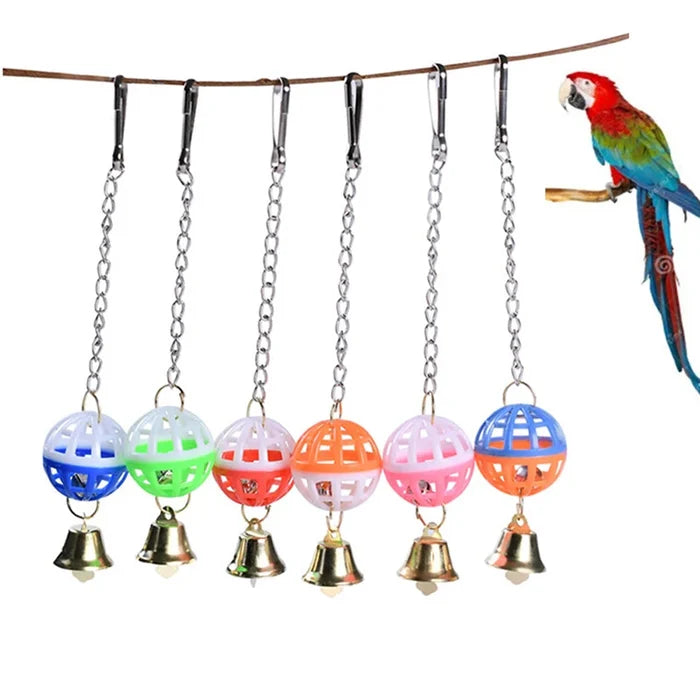 Hanging Bell Swing Toy for Birds