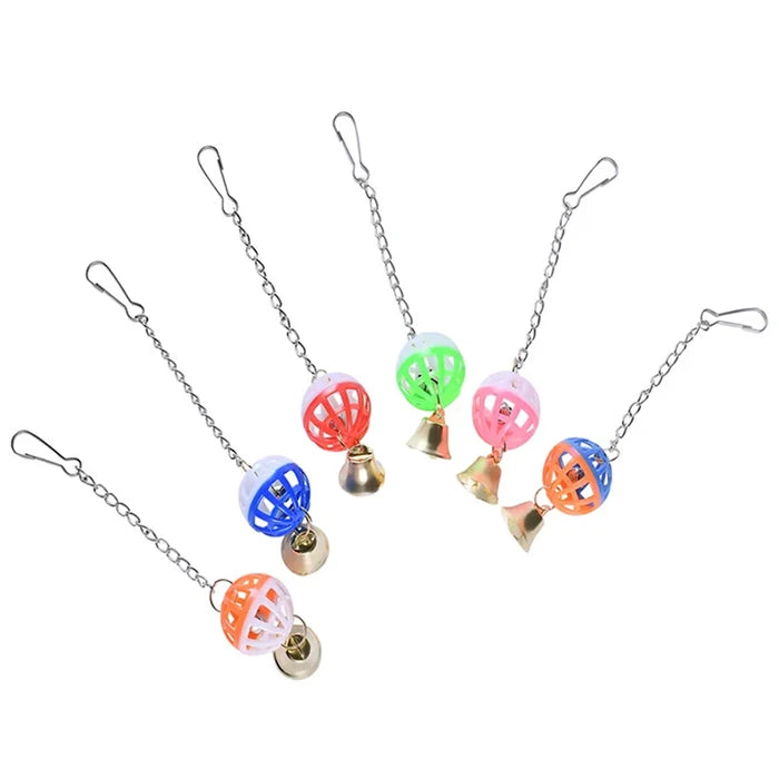 Hanging Bell Swing Toy for Birds