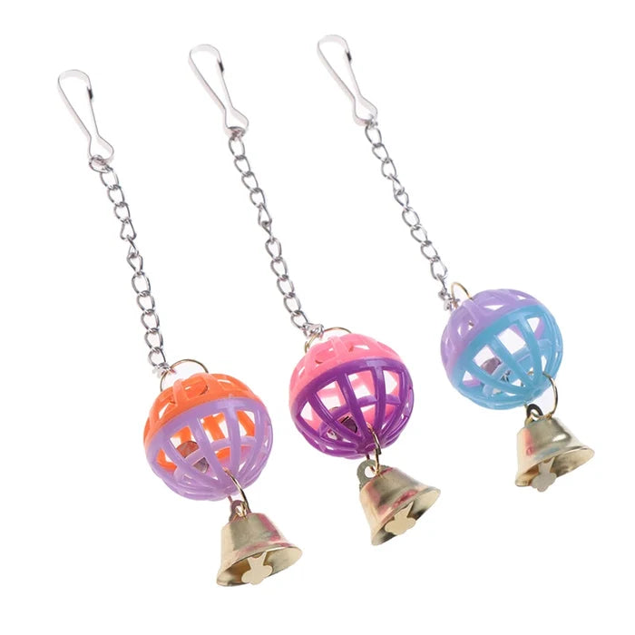 Hanging Bell Swing Toy for Birds