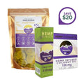 Hemp Wellness Bundle - CBD Infused, Organic - Small Dog Formula