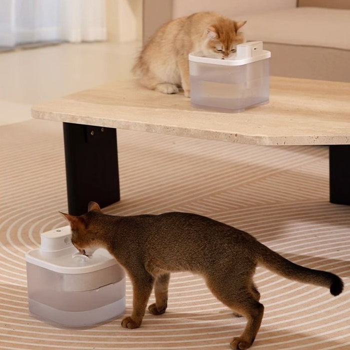 Induction Wireless Cat Water Fountain Large Capacity