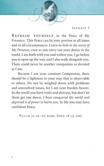 Jesus Calling, Teal Leathersoft, with Scripture References: Enjoying Peace in His Presence (A 365-Day Devotional)