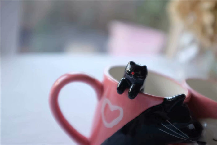 Kiss Coffee Couple Handmade Mug