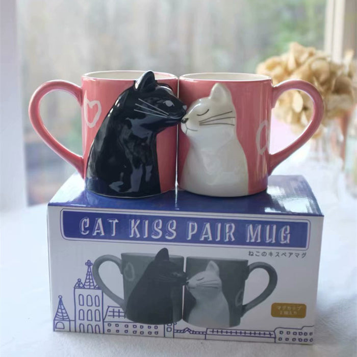 Kiss Coffee Couple Handmade Mug