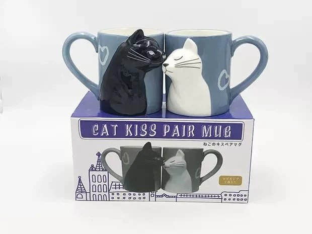 Kiss Coffee Couple Handmade Mug