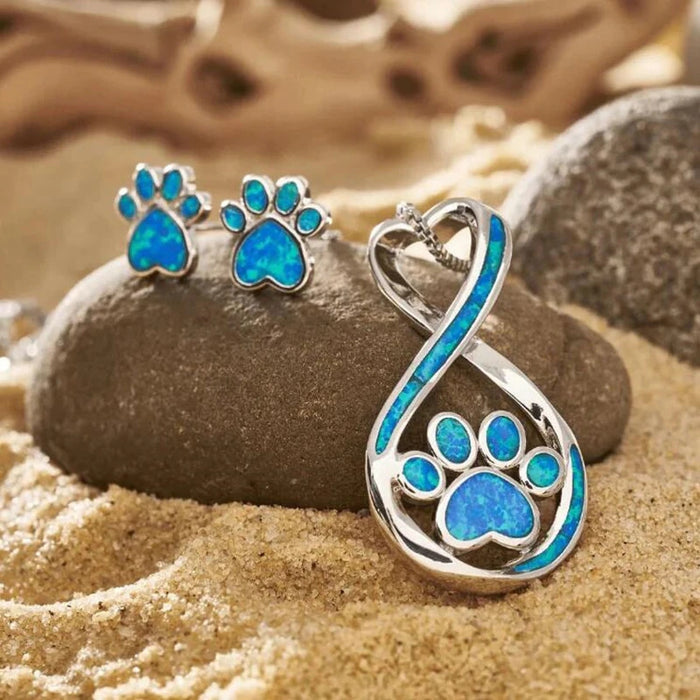 Love Paw Necklace Personalised Pet