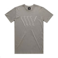 A LUXBMX Eclipse Tee - Graphite with a white arrow on it.