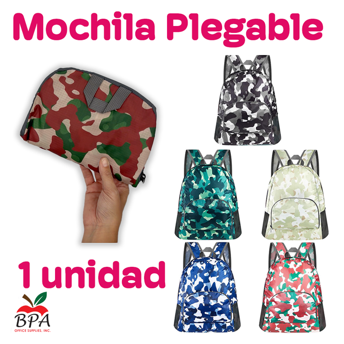 Mochila Plegable • Modelo "Camo" (1 unidad)