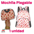 Mochila Plegable • Modelo "CUTE - STRAWBERRIES"