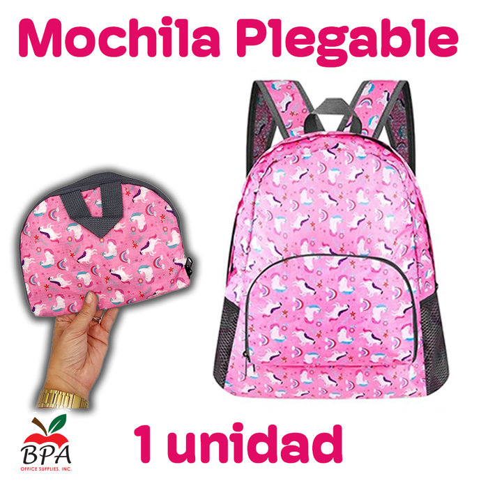 Mochila Plegable • Modelo "CUTE - UNICORN"