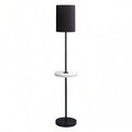 MODENA VAULT™ – FLOOR LAMP WITH MARBLE-LOOK SHELF & USB – I 9692