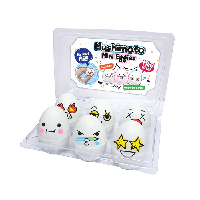 Mushimoto Squishy Mini Eggies - 6 Units/Pack