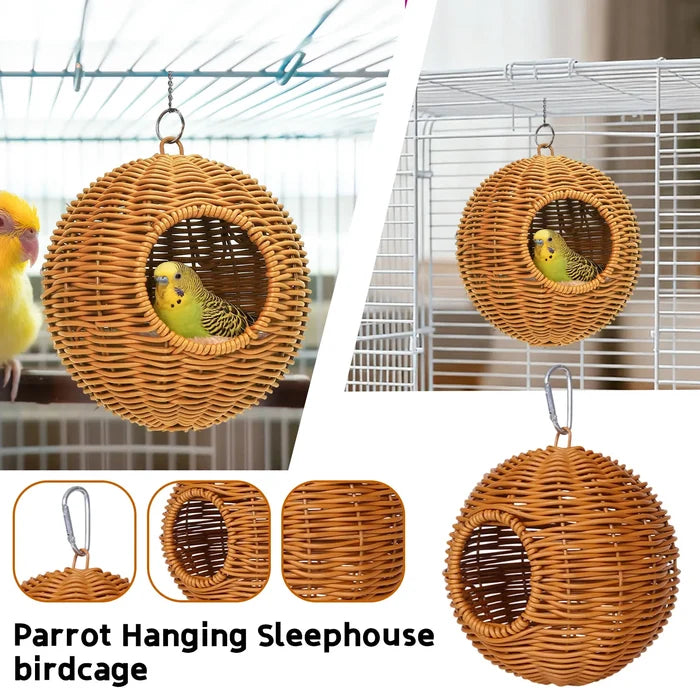 Natural Wicker Hanging Bird Nest