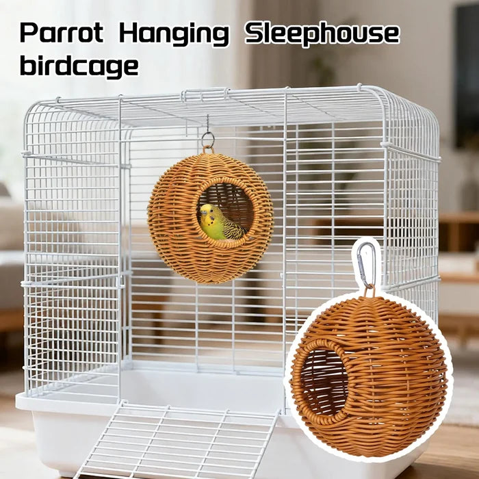 Natural Wicker Hanging Bird Nest