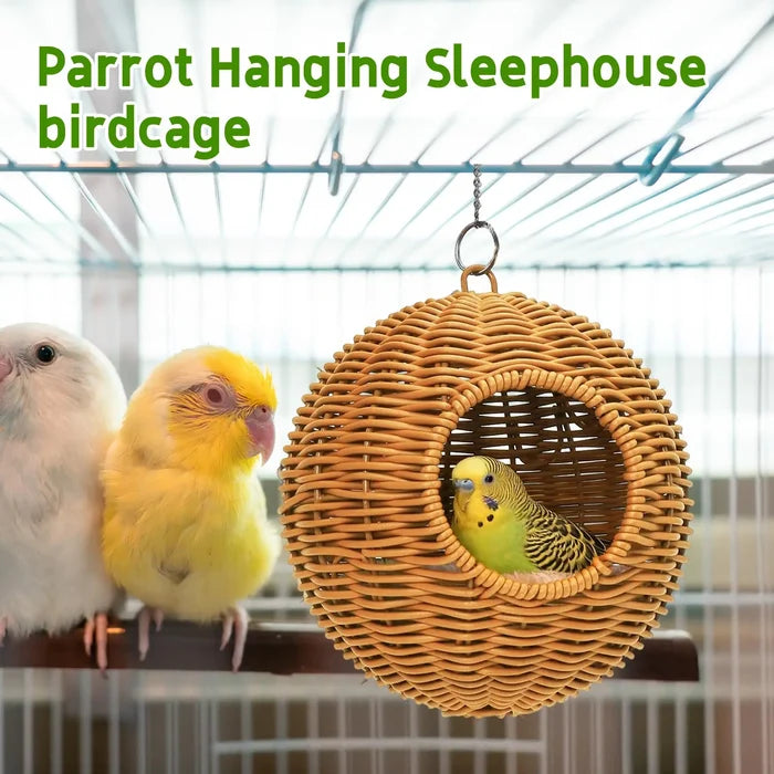 Natural Wicker Hanging Bird Nest