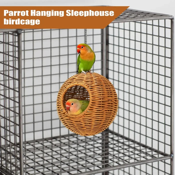 Natural Wicker Hanging Bird Nest