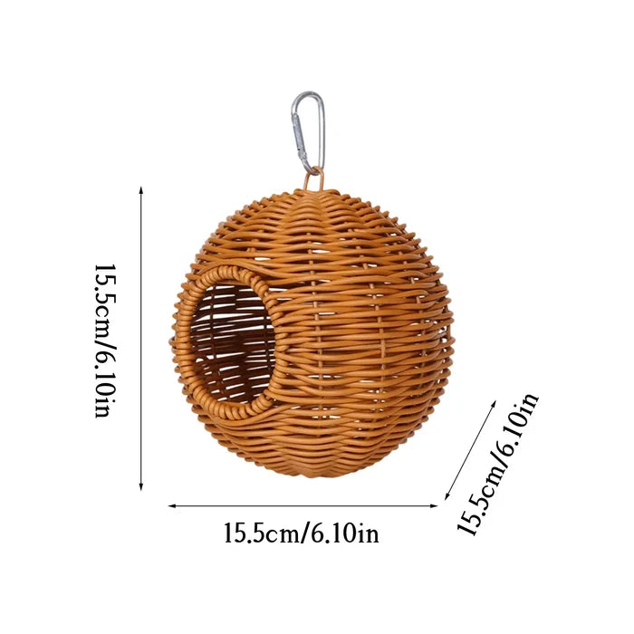 Natural Wicker Hanging Bird Nest