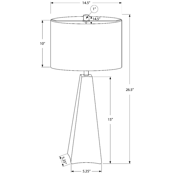 NERO APEX™ – MODERN TRIANGULAR TABLE LAMP – I 9726