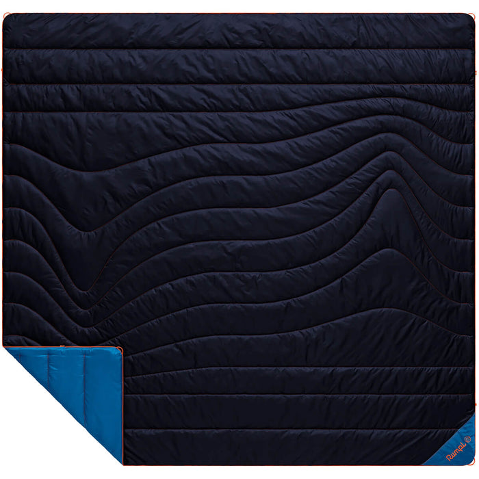 Midnight Blue laid out with bottom left corner showing reverse side colour