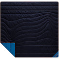 Midnight Blue laid out with bottom left corner showing reverse side colour