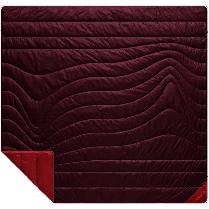 Fig Cherry laid out with bottom left corner showing reverse side colour
