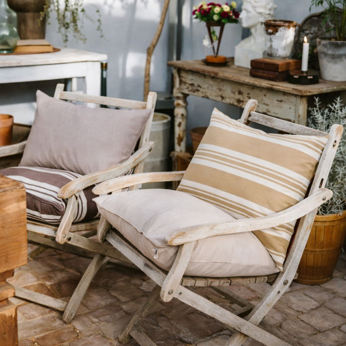Outdoor pillow 40x60 - Beige stripe