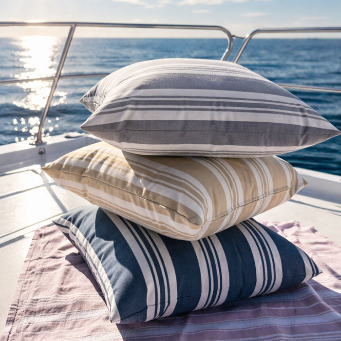 Outdoor pillow 40x60 - Beige stripe