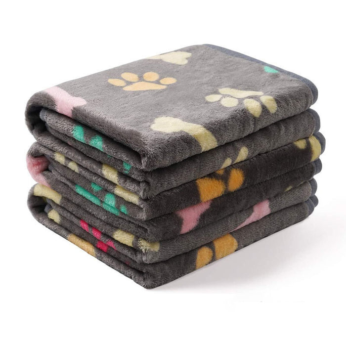 Pet Blanket Pad Warm Blanket Confetti Bone Paw Blanket