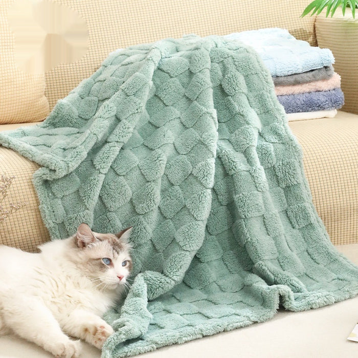 Pet Blanket Sleep Warm Pet Bed