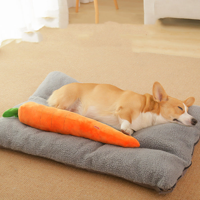 Pet Dog Carrot Shape Bite-resistant Molar Sounding Toy