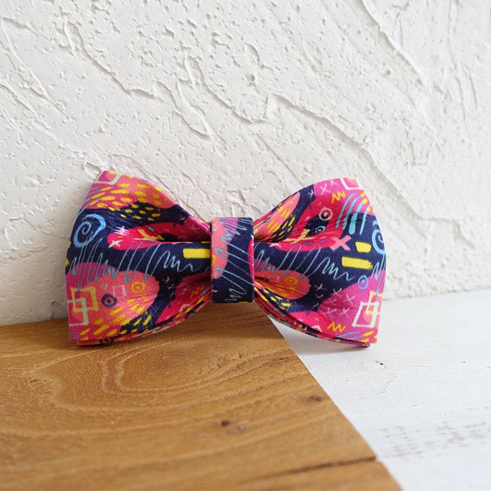 Pet Leash Hoop Bow Tie Jewelry Accessory Set