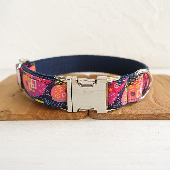 Pet Leash Hoop Bow Tie Jewelry Accessory Set