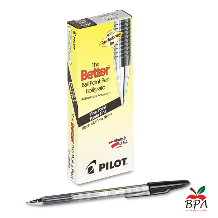 Pilot •  Bolígrafos Better Ballpoint - Fine - (Black)