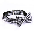 Plaid Pet Bow Tie Collar Accessory
