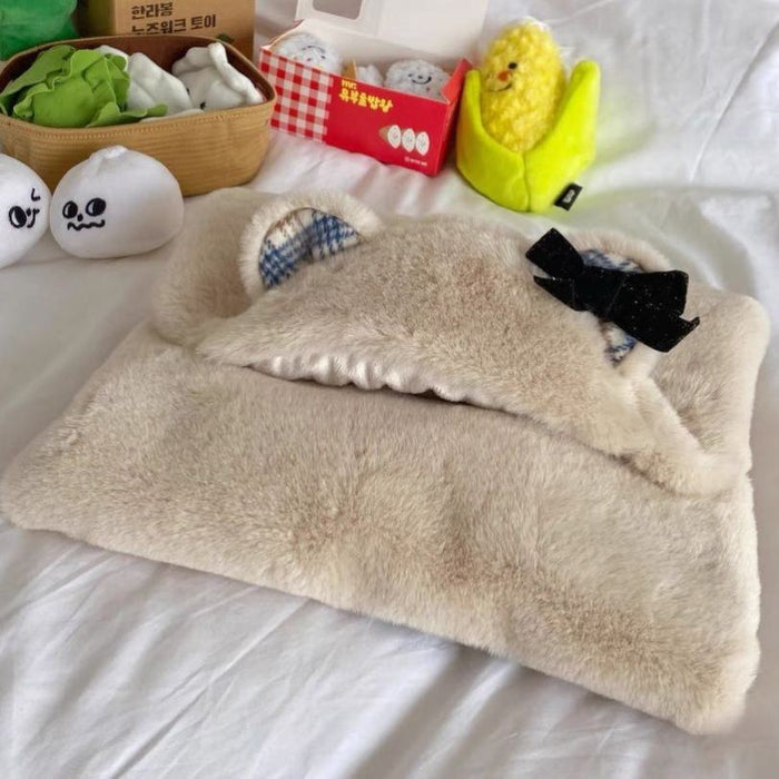 Plush Cloak Clothes Cute Bear Blanket Autumn And Winter Warm Pad