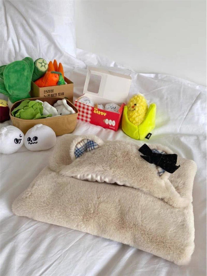 Plush Cloak Clothes Cute Bear Blanket Autumn And Winter Warm Pad