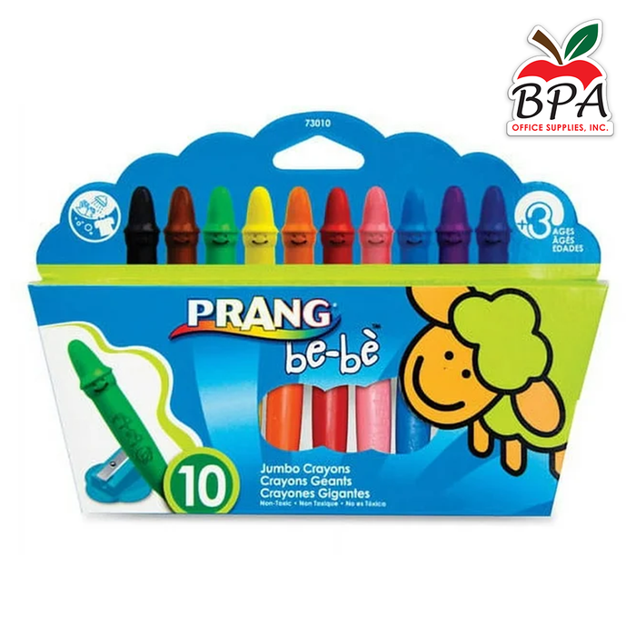 PRANG • Crayones "Large Bebé" - 10 colores