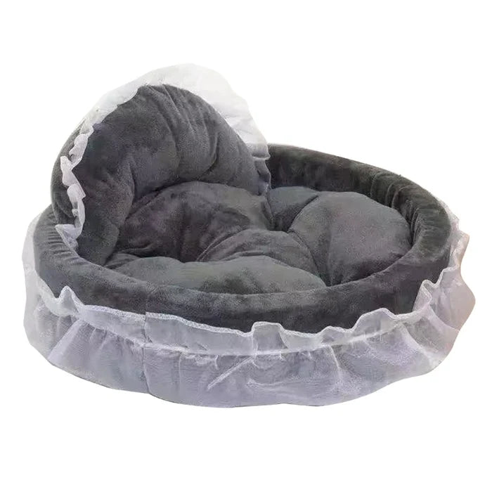 Ruffled Princess Dog Bed
