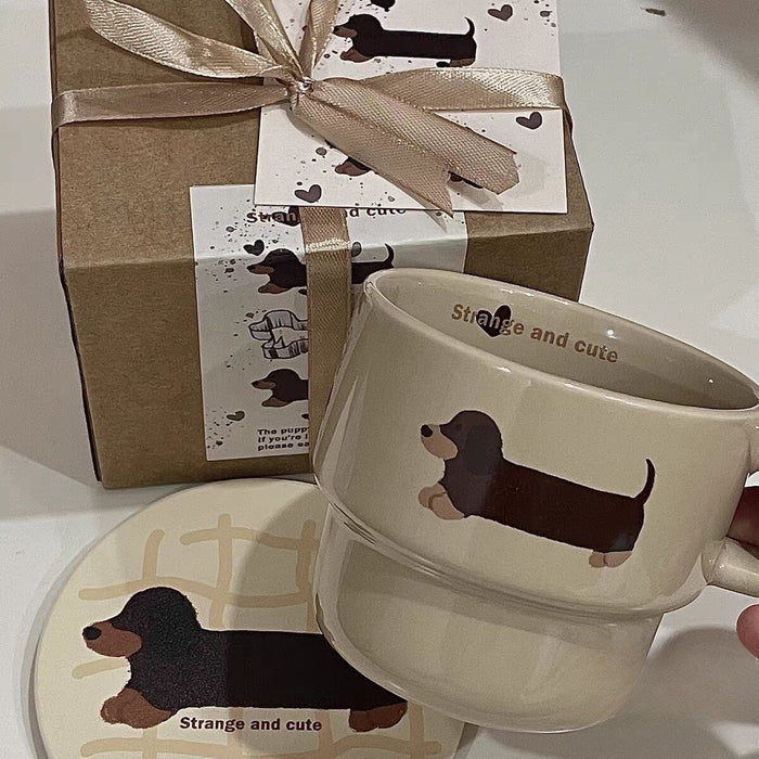 Sausage Ceramic Mug Stacked Cup