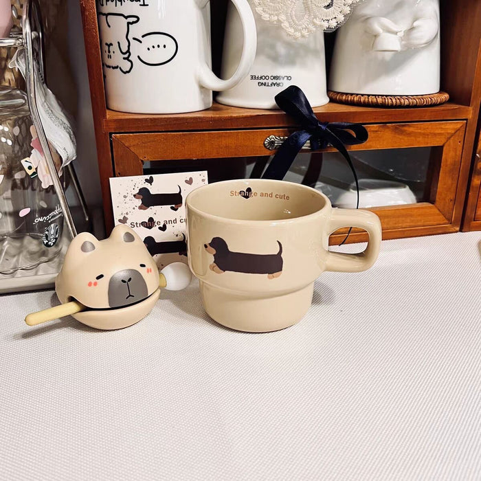 Sausage Ceramic Mug Stacked Cup