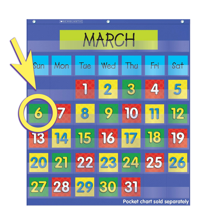 Scholastic  • Calendar Dates for Pocket Charts