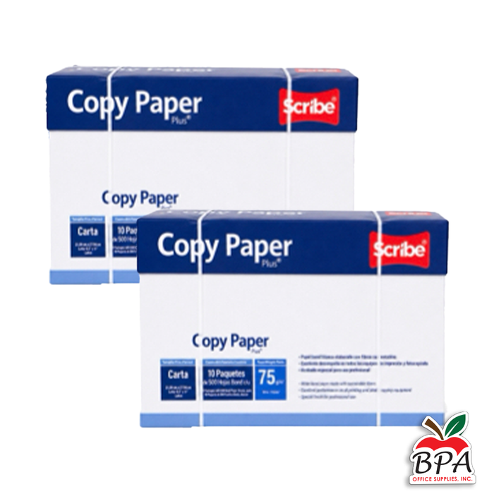 Scribe • 2 Cajas de papel tamaño carta