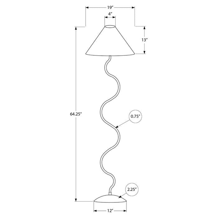SERPENTIS NOIR™ – SCULPTURAL FLOOR LAMP – I 9627