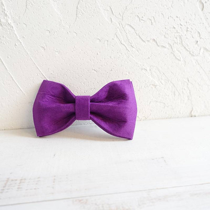Solid Pet Bow Tie Collar Accessories