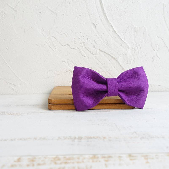Solid Pet Bow Tie Collar Accessories