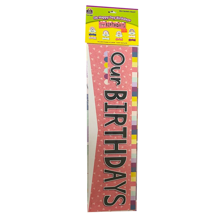 Teacher Created Resources •  Mini set decorativo "Oh Happy Day - Our Birthdays"