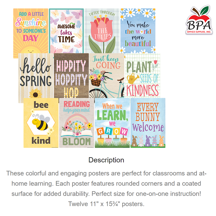 Teacher Created Resources • Small Poster Pack  "Spring"