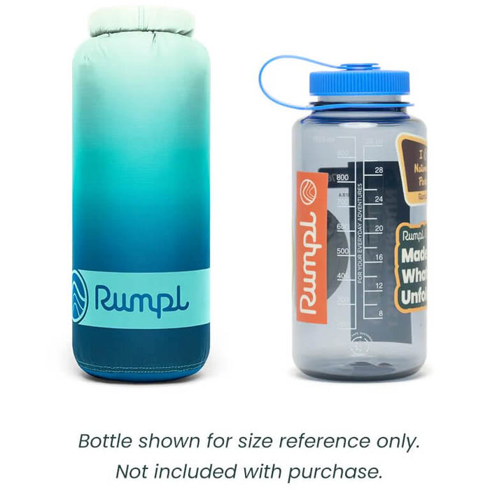 Deep Foam Fade packed and next to 1L reusable wide-mouth bottle for size comparison