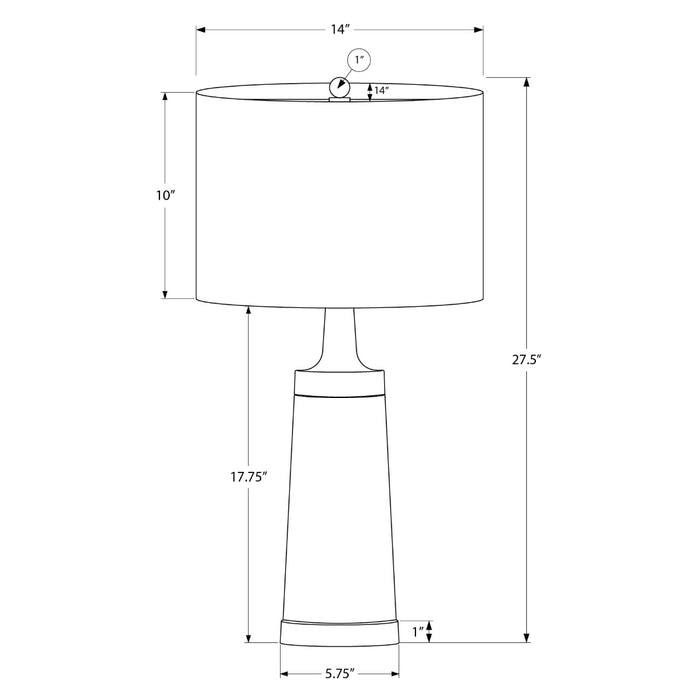 VALERIO NOIR™ – MODERN METAL TABLE LAMP – I 9623