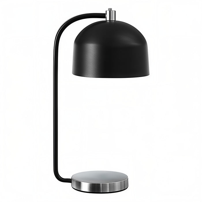 VANTREX DOME™ – MODERN BLACK & SILVER TABLE LAMP – I 9955